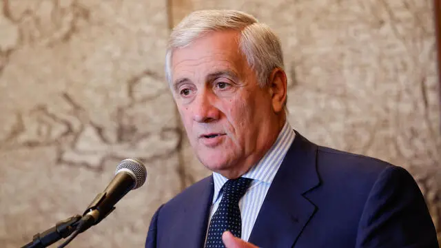 Italy's Minister for Foreign Affairs Antonio Tajani attends a meeting with ambassadors, ICE directors and directors of the Italian Cultural Institutes of Latin America, on occasion of his official visit in Buenos Aires, Argentina, 7 October 2024. ANSA/GIUSEPPE LAMI
