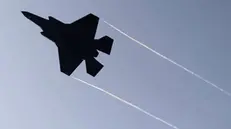 epa11278042 An Israeli F35 fighter jet takes off from an undisclosed location in central Israel, 14 April 2024. According to the IDF, Israelâ€™s defense systems, as well as Israelâ€™s allies in the region, intercepted 99 percent of more than â€œ300 threats of various typesâ€, including drones, cruise and surface-to-surface missiles, launched from Iran against Israel overnight. EPA/ABIR SULTAN