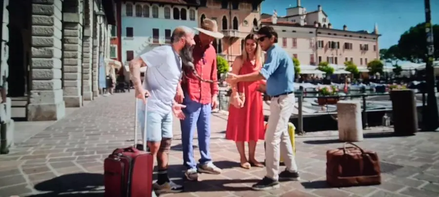 I concorrenti di «Best weekend» sul lago di Garda