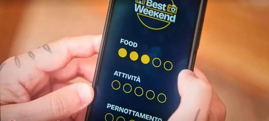 I concorrenti di «Best weekend» sul lago di Garda