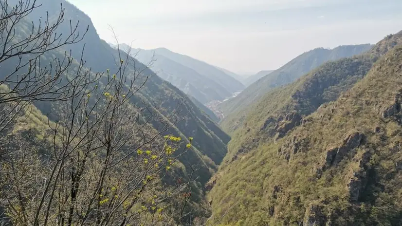 Uno scorcio della Valle d’Inzino in Valtrompia