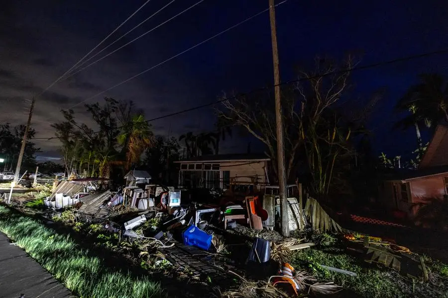 I danni provocati dall'uragano Milton in Florida