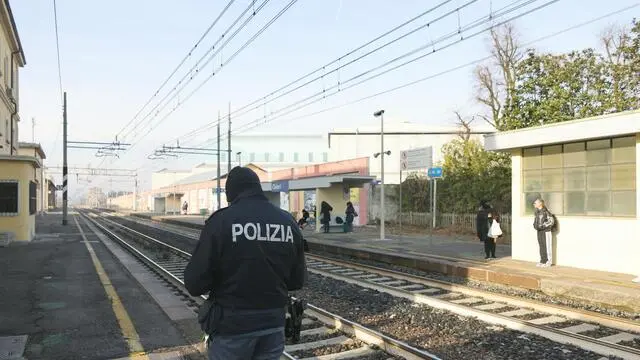 stazione ferroviaria di Chiari operaio deceduto travolto da un treno. Brescia 30 gennaio 2024. Ansa Filippo Venezia