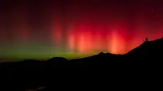 L'aurora boreale nei cieli di Brescia