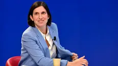 La segretaria del Partito Democratico, Elly Schlein, durante la trasmissione televisiva L’aria che tira condotta da David Parenzo e in onda su La7, Roma, 10 ottobre 2024. ANSA/RICCARDO ANTIMIANI