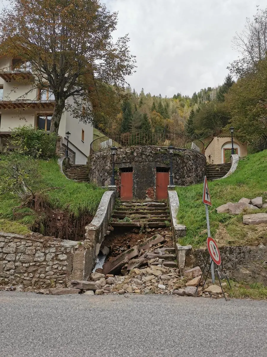 Maltempo a Collio, danneggiata la Fonte Busana