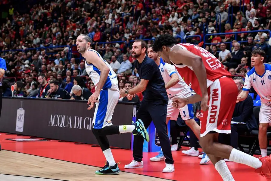 Giuseppe Poeta, Amedeo Della Valle
EA7 Emporio Armani Olimpia Milano - Pallacanestro Germani Brescia
LBA Legabasket Serie A UnipolSAI 2024/2025
Milano, 13/10/2024
Foto ClaudioDegaspari // Ciamillo-Castoria