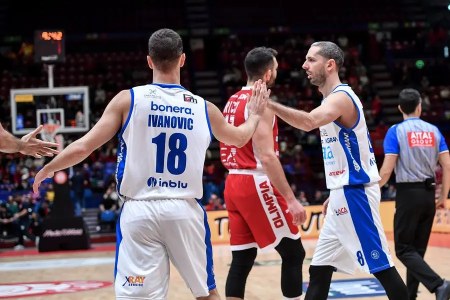 Nikola Ivanovic, Amedeo Della Valle
EA7 Emporio Armani Olimpia Milano - Pallacanestro Germani Brescia
LBA Legabasket Serie A UnipolSAI 2024/2025
Milano, 13/10/2024
Foto ClaudioDegaspari // Ciamillo-Castoria