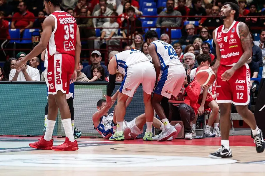 Nikola Ivanovic
EA7 Emporio Armani Olimpia Milano - Pallacanestro Germani Brescia
LBA Legabasket Serie A UnipolSAI 2024/2025
Milano, 13/10/2024
Foto AlessiaDoniselli / Ciamillo-Castoria