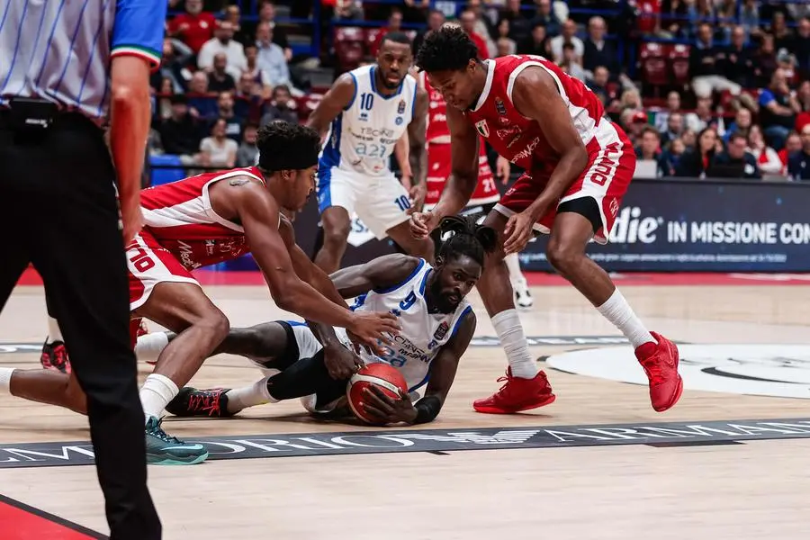 Maurice Ndour, Zach LeDay, David McCormack
EA7 Emporio Armani Olimpia Milano - Pallacanestro Germani Brescia
LBA Legabasket Serie A UnipolSAI 2024/2025
Milano, 13/10/2024
Foto AlessiaDoniselli / Ciamillo-Castoria