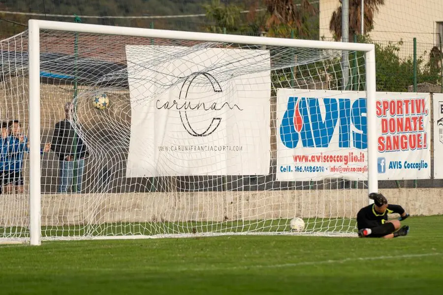 SPORT CALCIO PRIMA CATEGORIA UNITAS COCCAGLIO CHIARI  nella foto GOL RAVAZZOLO 3-3 RIGORE  13-10-2024 pasquali@newreporter