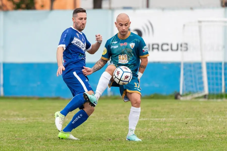 SPORT CALCIO PRIMA CATEGORIA SAN MICHELE TRAVAGLIATO ATLETICO OFFLAGA nella foto FURAFORTE ZANI 13-10-2024 pasquali@newreporter