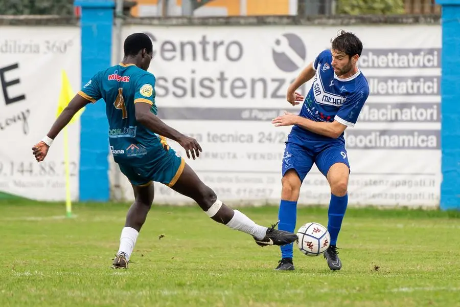 SPORT CALCIO PRIMA CATEGORIA SAN MICHELE TRAVAGLIATO ATLETICO OFFLAGA nella foto DIAW CURCIO 13-10-2024 pasquali@newreporter