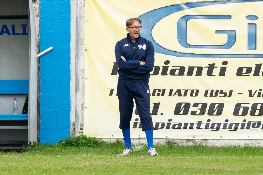 SPORT CALCIO PRIMA CATEGORIA SAN MICHELE TRAVAGLIATO ATLETICO OFFLAGA nella foto ALLENATORE SAN MICHELE TRAVAGLIATO DANESI ALBERTO  13-10-2024 pasquali@newreporter