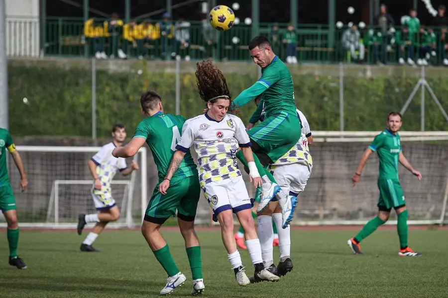 Sport Calcio Lodrino Promozione Lodrino Orsa Iseo nella foto Archetti Martino Scarsetti Stefano   13/10/2024@newreporter