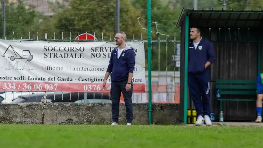 SPORT CALCIO SECONDA CATEGORIA VIRTUS FERALPI LONATO - SANT'ANDREA CONCESIO NELLA FOTO ZANOLETTI ANDREA  ALLENATORE SANT'ANDREA CONCESIO 13-10-2024 Marazzani@newreporter 