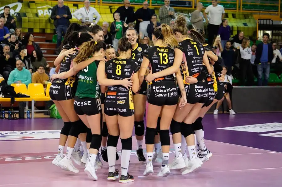 SPORT VOLLEY FEMMINILE BRESCIA SERIE A2 VALSABBINA BRESCIA - PICCO LECCO NELLA FOTO ESULTANZA VITTORIA VALSABBINA    13-10-2024 perteghella@newreporter