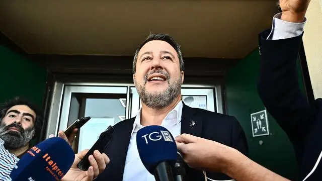 Il ministro Matteo Salvini ha partecipato a un convegno del Tar della Liguria. Genova, 11 ottobre 2024. ANSA/LUCA ZENNARO