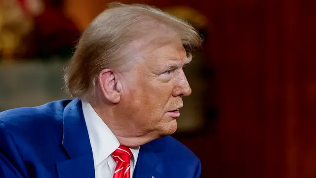 epa11661422 Former US President and Republican presidential nominee Donald Trump participates in the Fox News Channel's Faulkner Focus Town Hall on women's issues in Cumming, Georgia, USA, 15 October 2024. Trump is running against Democratic US Vice President and Democratic presidential nominee Kamala Harris. EPA/ERIK S. LESSER