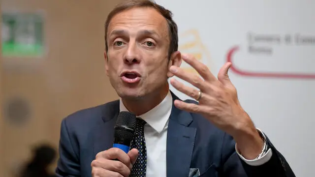 Il presidente della Conferenza delle Regioni e delle Province Autonome, Massimiliano Fedriga, durante il convegno ''Le Buone Leggi. Semplificare per far ripartire l'Italia'', Roma, 19 settembre 2023. ANSA/ETTORE FERRARI