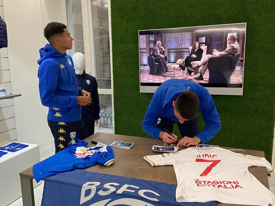 Brescia, il «Meet&Greet» con Jallow e Juric