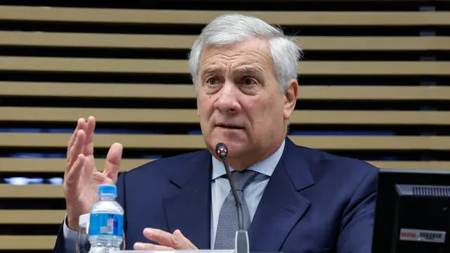 Italy's Minister for Foreign Affairs Antonio Tajani attends a Business Forum Italy - Brazil, on occasion of his official visit in Sao Paulo, Brazil, 9 October 2024. ANSA/GIUSEPPE LAMI