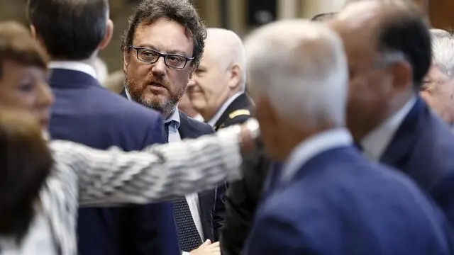 Mario Orfeo, Direttore Generale della RAI, durante la relazione annuale dell'AGCOM, Camera dei Deputati, Roma, 11 luglio 2018. ANSA/RICCARDO ANTIMIANI