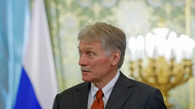 epa11511964 Kremlin's spokesman Dmitry Peskov waits before a meeting with Indonesia's President-elect Prabowo Subianto (not pictured) in Moscow, Russia, 31 July 2024. Subianto is on a two-day working visit to Russia. EPA/MAXIM SHEMETOV/REUTERS/POOL / POOL