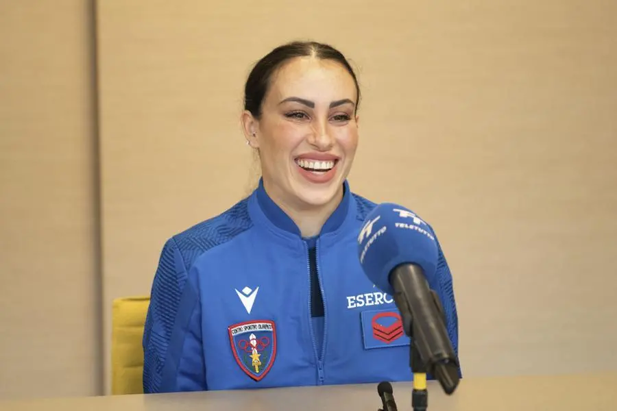 Vanessa Ferrari in redazione al Giornale di Brescia e nel tg di Teletutto