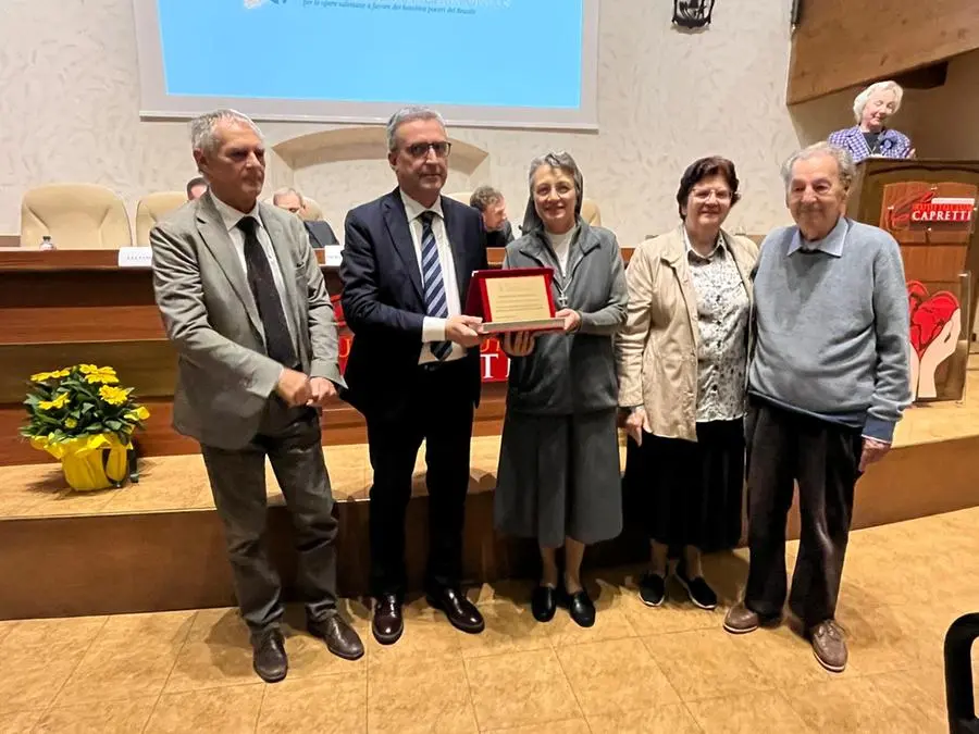 La cerimonia di consegna del premio Cuore Amico