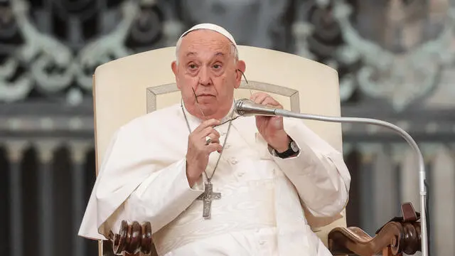 Pope Francis leads the weekly general audience in Saint Peter's Square, Vatican City, 16 October 2024. ANSA/GIUSEPPE LAMI