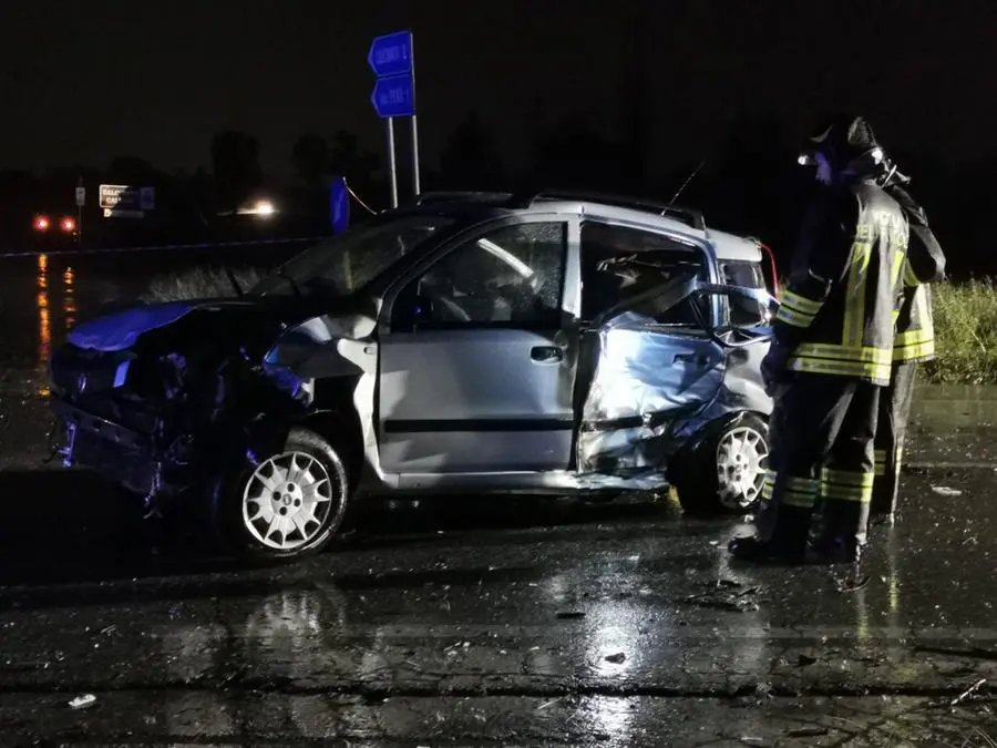 Il maxi tamponamento tra Montichiari e Lonato