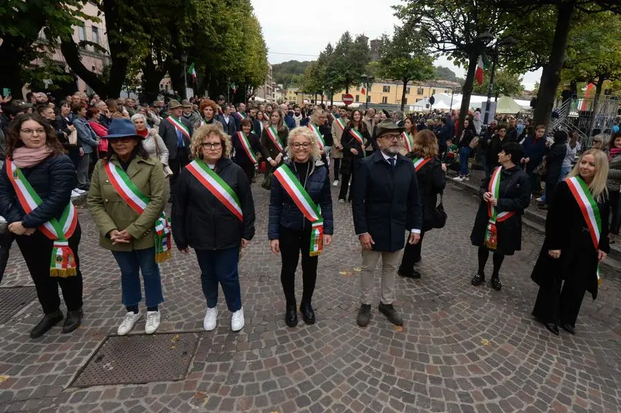 La sfilata del Raduno alpino del Secondo Raggruppamento