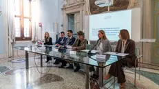 La conferenza stampa svoltasi questa mattina a Rezzato - © www.giornaledibrescia.it