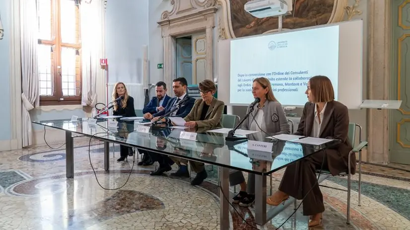 La conferenza stampa svoltasi questa mattina a Rezzato - © www.giornaledibrescia.it