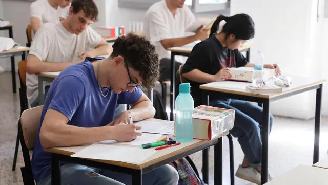 esami di maturità all’Istituto Tecnico Itis di Bresscia 19 giugno 2024. Ansa Filippo Venezia