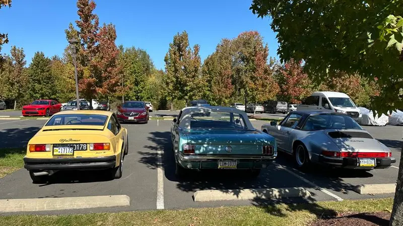 Alcune delle auto che prenderanno parte alle Mille Miglia Warm Up USA