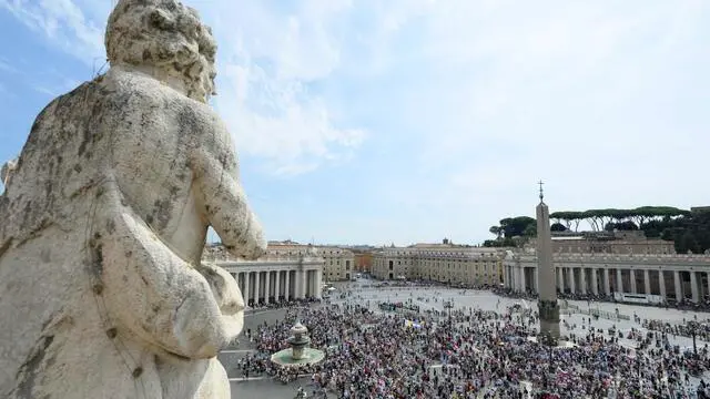 Angelus di Papa Francesco in piazza San Pietro, Città del Vaticano, 1 settembre 2024. ANSA/VATICAN MEDIA + UFFICIO STAMPA, PRESS OFFICE, HANDOUT PHOTO, NO SALES, EDITORIAL USE ONLY + NPK