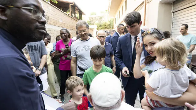 SS Francesco - incontro comunità parrocchiale di Santa Brigida di Svezia in via della Palmarola in località Ottavia di Roma - 06-06-2024