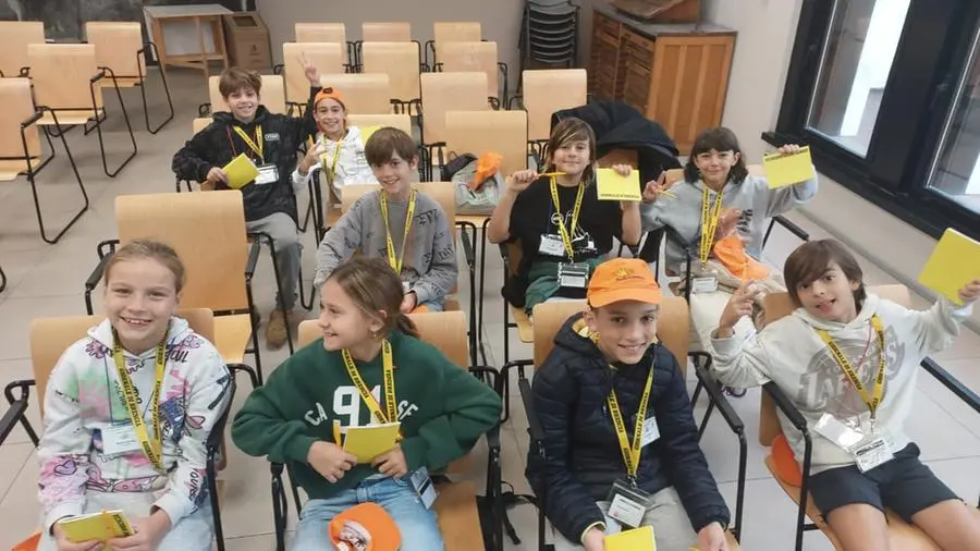 La quinta B della scuola audiofonetica di Mompiano al GdB