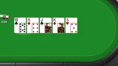 Un' immagine del poker online. ANSA