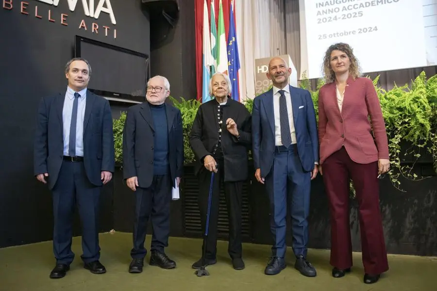 Grazia Varisco all'apertura dell'anno accademico in SantaGiulia