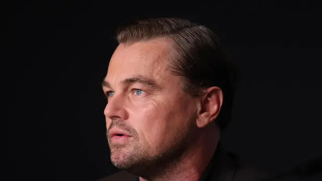 epa10643415 US actor Leonardo DiCaprio attends the press conference for 'Killers of the Flower Moon' during the 76th annual Cannes Film Festival, in Cannes, France, 21 May 2023. The movie is presented out of competition of the festival which runs from 16 to 27 May. EPA/Mohammed Badra / POOL