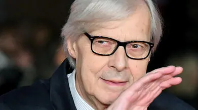 Italian politician Vittorio Sgarbi arrives for the screening of the movie 'L'isola degli idealisti' at the 19th annual Rome International Film Fest in Rome, Italy, 23 October 2024. The Festa del Cinema di Roma runs from 16 to 27 October 2024. ANSA/ETTORE FERRARI