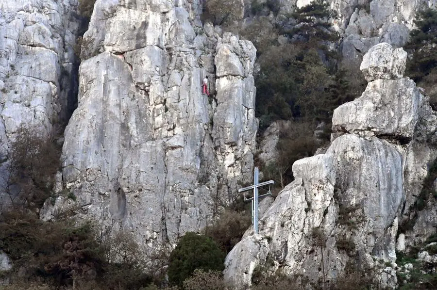 La falesia dell'incidente del climber 22enne