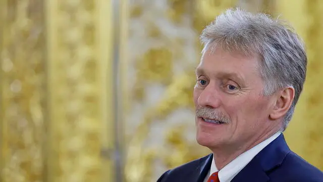 epa11327557 Kremlin spokesman Dmitry Peskov attends a meeting of the Supreme Eurasian Economic Council at the summit of the Eurasian Economic Union (EAEU) in Moscow, Russia, 08 May 2024. EPA/EVGENIA NOVOZHENINA / POOL
