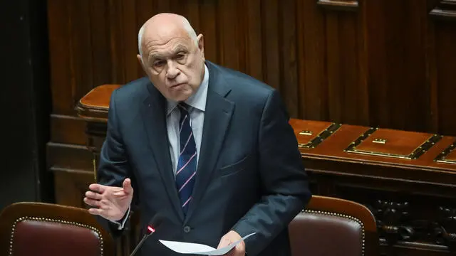 Il ministro della Giustizia Carlo Nordio, durante il question time in aula della Camera, Roma 23 ottobre 2024. ANSA/ALESSANDRO DI MEO