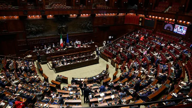 L aula di Montecitorio durante il voto finale alla Camera sul ddl sull abuso d ufficio, Roma, 10 luglio 2024. ANSA/RICCARDO ANTIMIANI