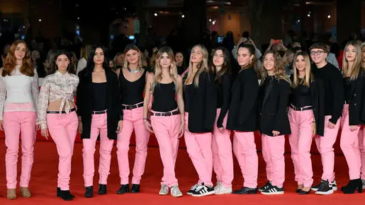 People attend the red carpet for the screening of the movie 'Il ragazzo dai pantaloni rosa' at the 19th annual Rome International Film Fest in Rome, Italy, 24 October 2024. The Festa del Cinema di Roma runs from 16 to 27 October 2024. ANSA/ETTORE FERRARI