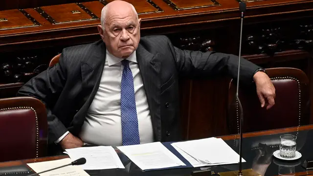 Il ministro della Giustizia, Carlo Nordio, durante il question time alla Camera dei Deputati, Roma, 30 ottobre 2024. ANSA/RICCARDO ANTIMIANI